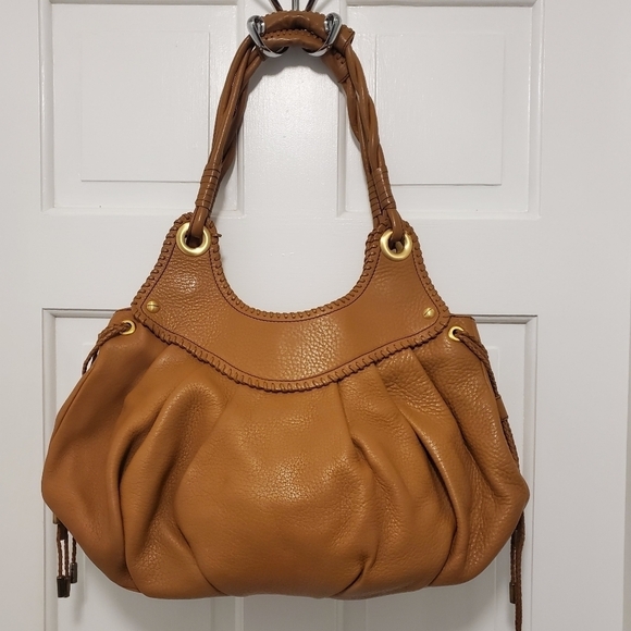 MAXX NEW YORK Pebble Grain Leather Shoulder/Hobo Bag - Picture 1 of 12